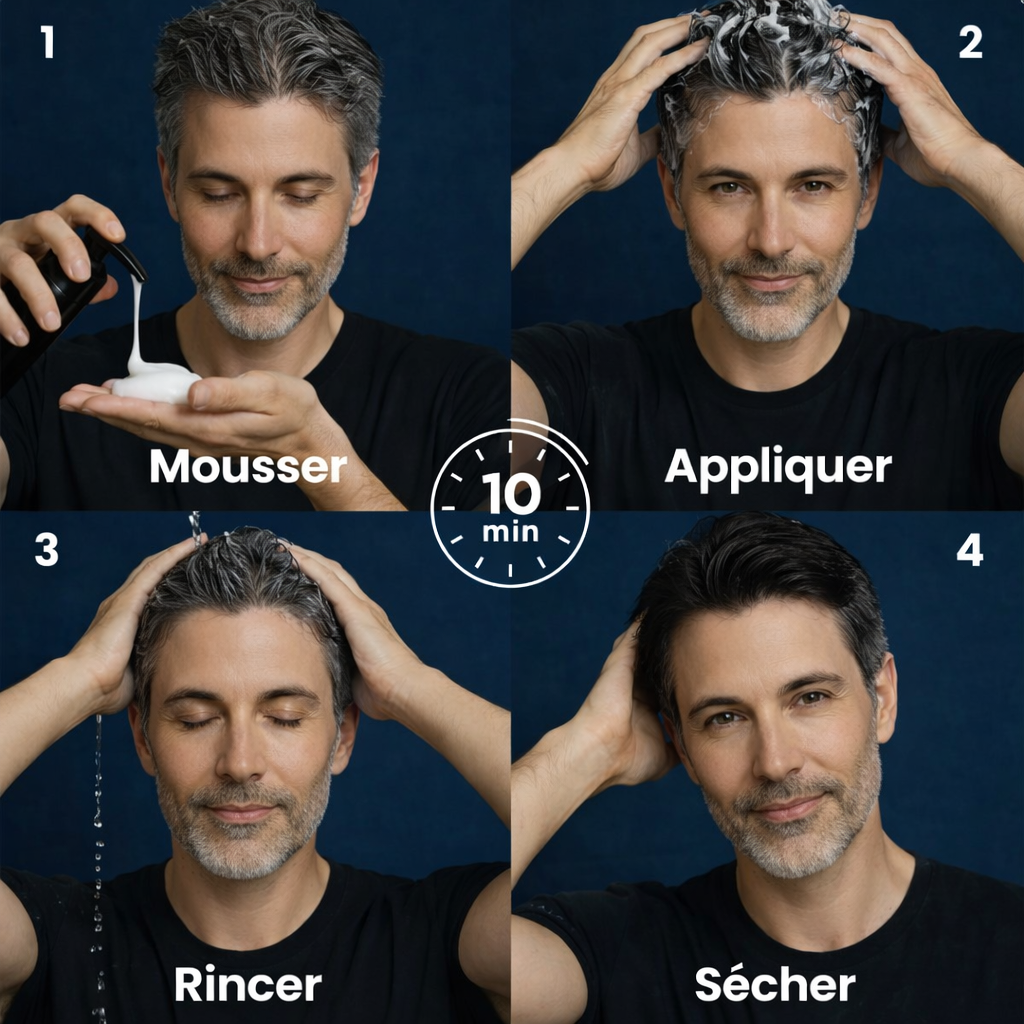 Shampoing colorant instantané